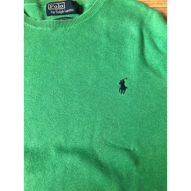 POLO RALPH LAUREN(ポロラルフローレン)のポロラルフローレン ニット セーター　Lサイズ　緑 メンズのトップス(ニット/セーター)の商品写真