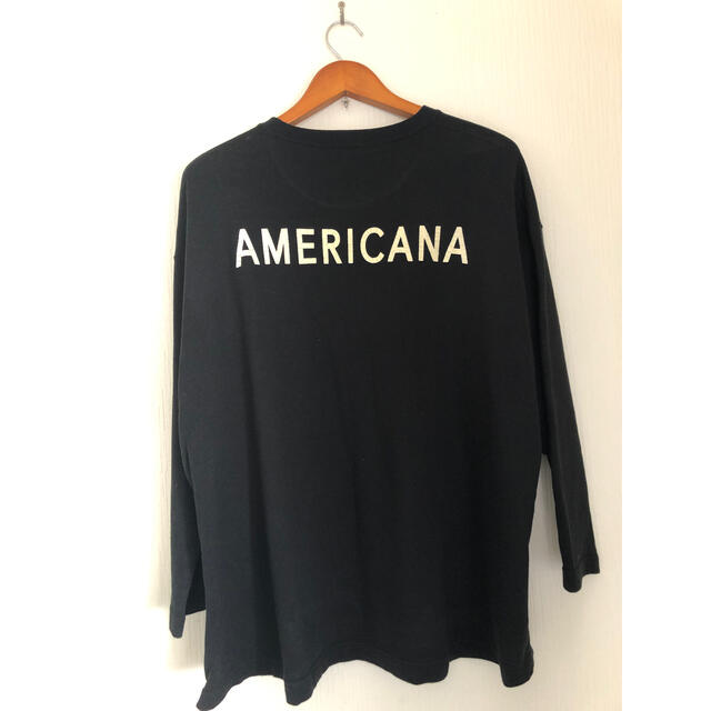 AMERICANA(アメリカーナ)のAMERICANA★サイドジップ プルオーバー スウェット 黒 レディースのトップス(カットソー(長袖/七分))の商品写真