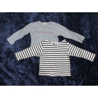 ブランシェス(Branshes)の【美品】BRANSHES　西松屋　長袖シャツ2着　90～95(Tシャツ/カットソー)