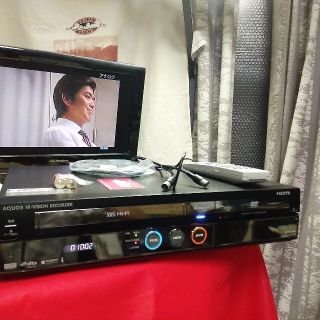 シャープ(SHARP)のレア動作確認　使用頻度低　VHS・DVDレコーダー SHARP DV-ACV52(DVDレコーダー)