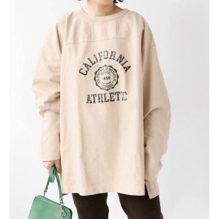 ジャーナルスタンダード(JOURNAL STANDARD)のフットボールTシャツ　長袖カットソー　プリントTシャツ(カットソー(半袖/袖なし))