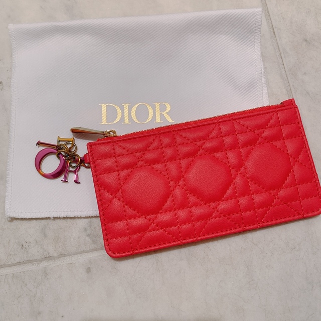 レディ Dior スモール ジップ カードホルダーの通販 by まろん♡'s
