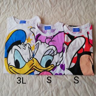 ディズニー(Disney)のTDR　ディズニーキャラクターTシャツ3枚セット　S S 3L(小道具)