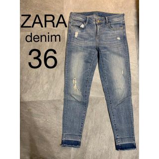 ザラ(ZARA)のZARA denim カットオフデニム　36(デニム/ジーンズ)