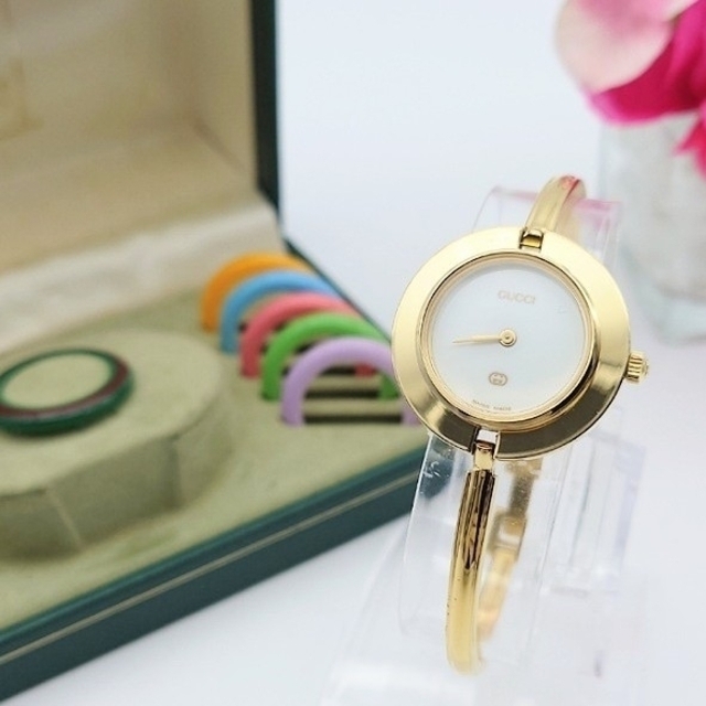 完品❖良品❖ GUCCI チェンジベゼル レディース 腕時計 買得 www