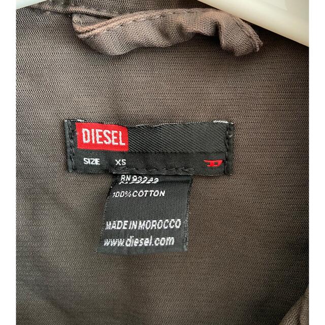 DIESEL(ディーゼル)のDIESEL ディーゼル コットン デザイン ジャケット トレンチコート XS レディースのジャケット/アウター(トレンチコート)の商品写真