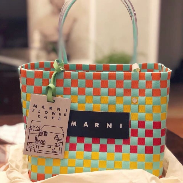 ブランド Marni - Marni マーケットカゴバッグの通販 by とっきー's shop｜マルニならラクマ いので