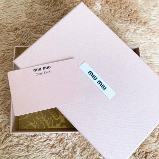 ミュウミュウ(miumiu)のMIU MIU ラッピングブランドボックス　ピンク　長方形保管箱(ショップ袋)