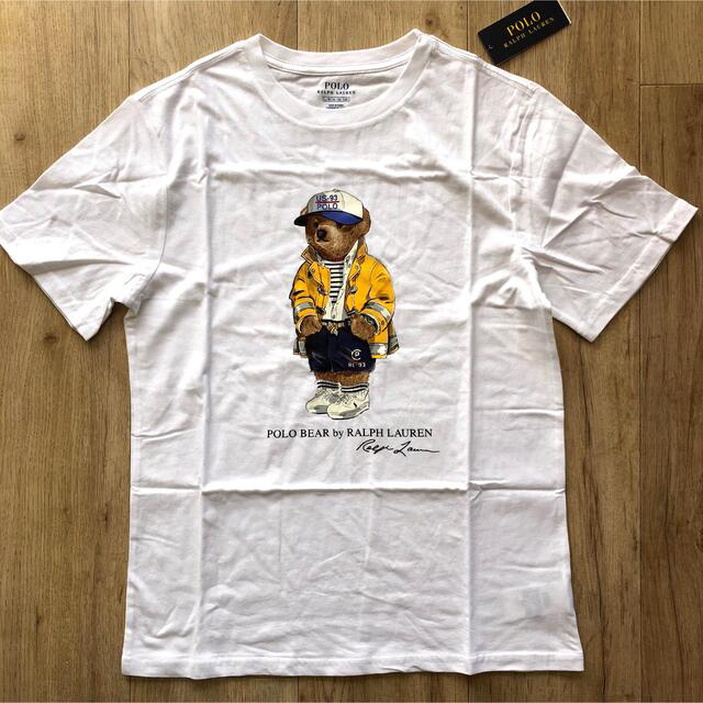 Ralph Lauren(ラルフローレン)のボーイズ 160 ラルフローレン　ポロベア 大人OK 白　半袖　Tシャツ メンズのトップス(Tシャツ/カットソー(半袖/袖なし))の商品写真