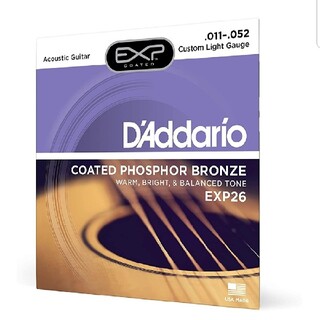 ☆新品☆　D'Addario ダダリオ アコースティックギター弦 EXP26(弦)