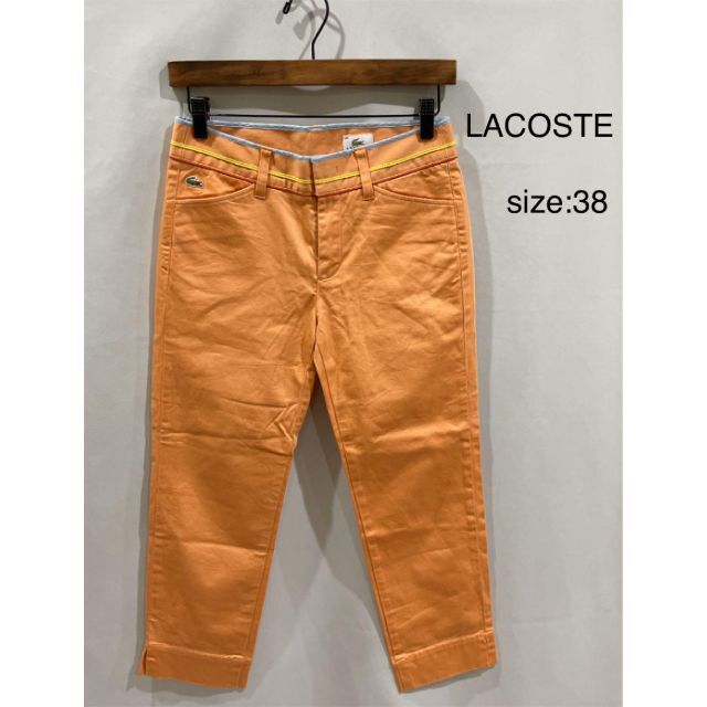LACOSTE - ラコステ LACOSTE パンツ オレンジ ネオンカラー カラー ...