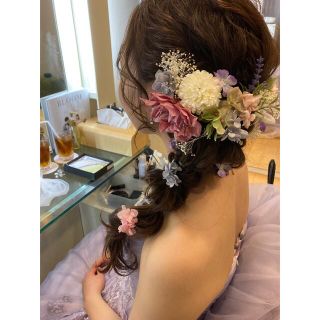 結婚式フラワーヘッドドレス(ヘッドドレス/ドレス)