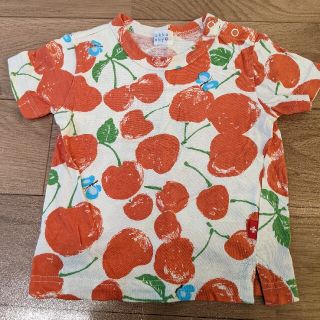 ハッカベビー(hakka baby)のハッカベビー　Tシャツ　90センチ　さくらんぼ柄(Tシャツ/カットソー)