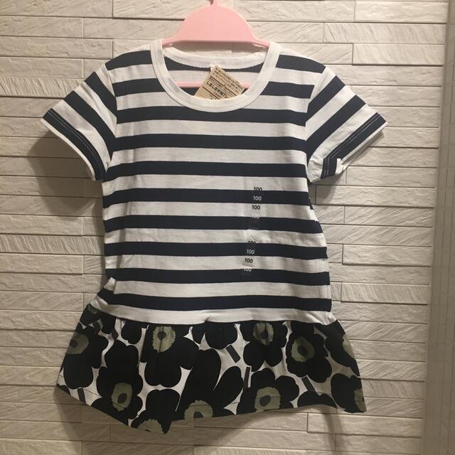 marimekko(マリメッコ)のマリメッコ  無印　チュニック　100 キッズ/ベビー/マタニティのキッズ服女の子用(90cm~)(Tシャツ/カットソー)の商品写真