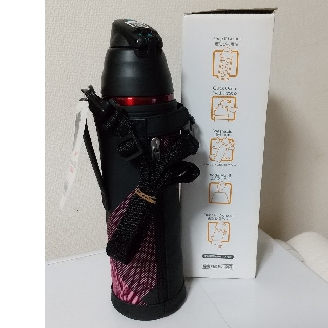 THERMOS(サーモス)の新品 サーモス ナイキ ハイドレーションボトル 1.0L レッド スポーツ/アウトドアのアウトドア(その他)の商品写真