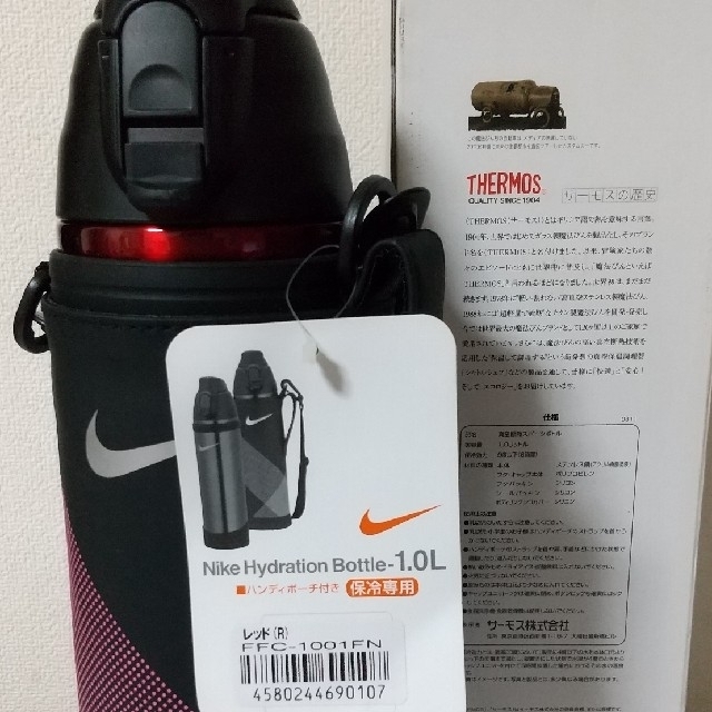 THERMOS(サーモス)の新品 サーモス ナイキ ハイドレーションボトル 1.0L レッド スポーツ/アウトドアのアウトドア(その他)の商品写真