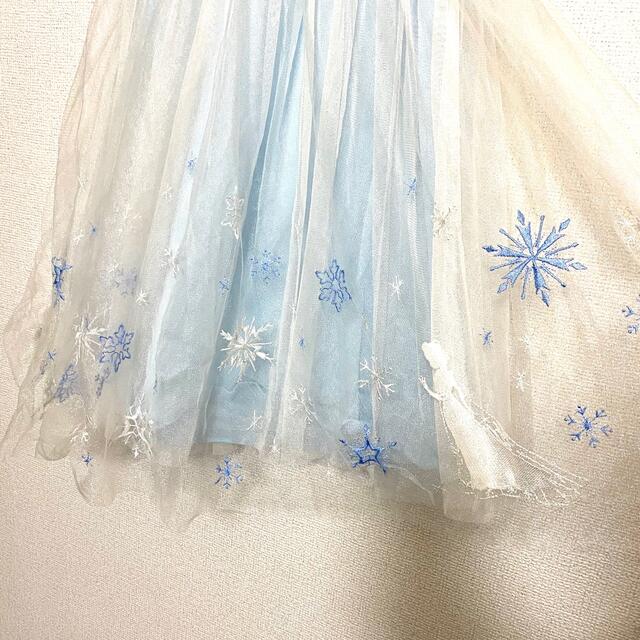 Disney(ディズニー)のディズニー アナと雪の女王 ワンピース 120 美品 キッズ/ベビー/マタニティのキッズ服女の子用(90cm~)(ワンピース)の商品写真