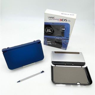 ニンテンドー3DS(ニンテンドー3DS)の任天堂　Newニンテンドー3DS LL メタリックブルー【美品】(家庭用ゲーム機本体)