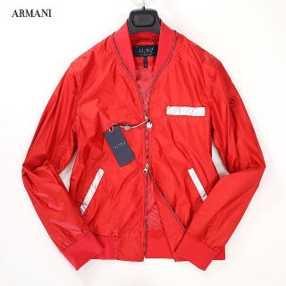 アルマーニジーンズ(ARMANI JEANS)の2-DD193　アルマーニジーンズ　新品タグ付きレッドブルゾン(ブルゾン)