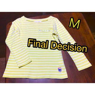 Final Decision＊ ボーダーカットソー Ｍ(カットソー(長袖/七分))