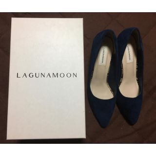 ラグナムーン(LagunaMoon)のLAGUNAMOON チャンキーヒールスエードパンプス (ハイヒール/パンプス)