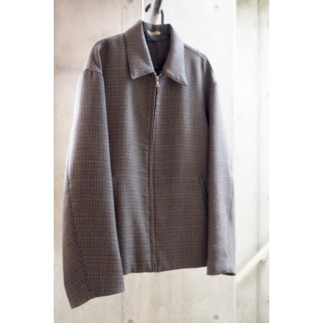 【値下げ】Auralee 18AW ダブルフェイスチェックブルゾン 4