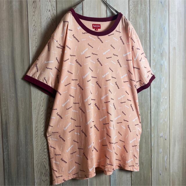 古着屋avancer1332【希少XLサイズ】シュプリーム☆文字総柄入りTシャツ 入手困難 即完売モデル