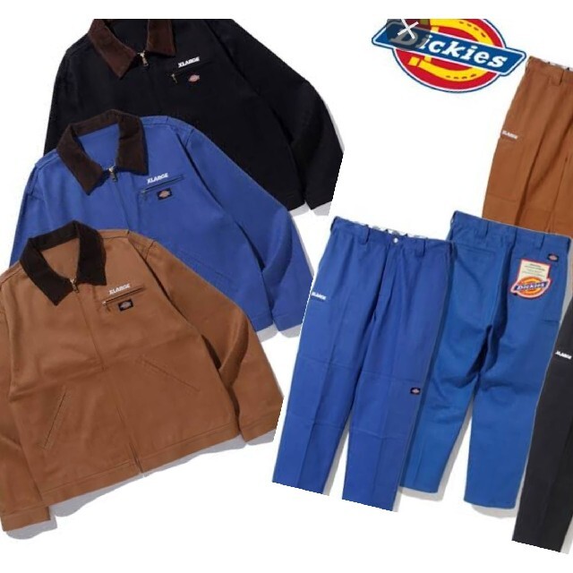 XLARGE(エクストララージ)の~X-large✕Dickies~Work Jacket&pants Blue メンズのジャケット/アウター(Gジャン/デニムジャケット)の商品写真