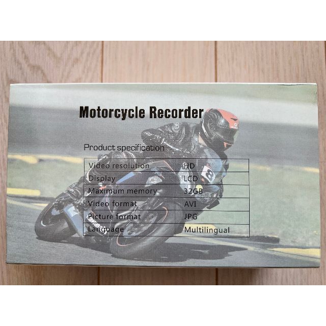 【新品未使用品】バイク用 ドライブレコーダー 前後カメラ 自動車/バイクのバイク(装備/装具)の商品写真