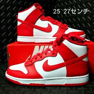 ナイキ(NIKE)のDunk High Championship White and Red(スニーカー)