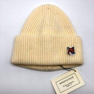 メゾンキツネ(MAISON KITSUNE')のユニセックス メゾンキツネ　maisonkitsune　刺繍　ニットキャップ(ニット帽/ビーニー)