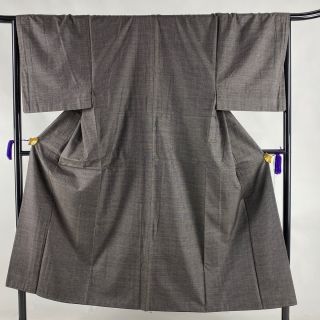 男着物 美品 優品 148cm 67cm 正絹 【中古】(着物)