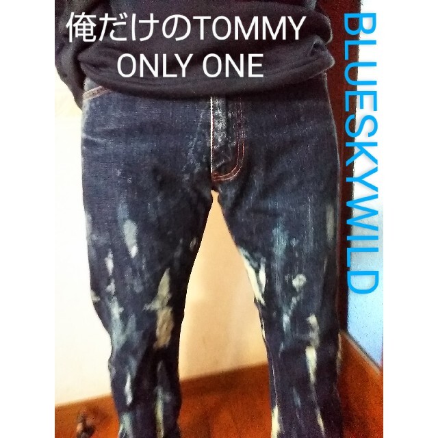 TOMMY(トミー)の俺だけのTOMMY ONLY ONE VINTAGEブリーチ加工デニム ジーンズ メンズのパンツ(デニム/ジーンズ)の商品写真