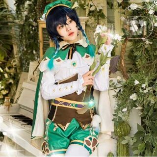 原神】ウェンティ コスプレ(ウィッグ付き) - コスプレ