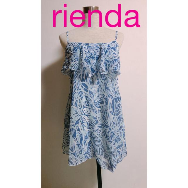rienda(リエンダ)のrienda/背中開きフリルワンピースSサイズ レディースのワンピース(ミニワンピース)の商品写真