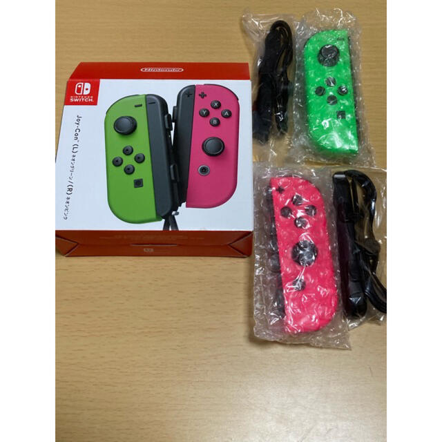 ニンテンドーSwitch ジョイコン ネオングリーン ネオンピンク - その他