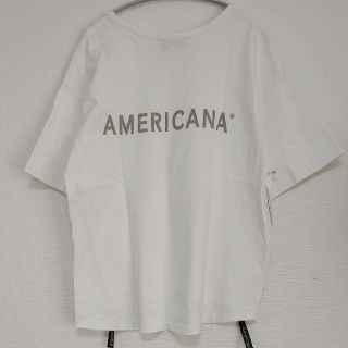 アメリカーナ(AMERICANA)の【AMERICANA/アメリカーナ】サイドジップTシャツ(Tシャツ(半袖/袖なし))