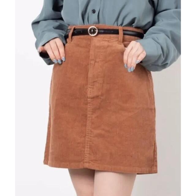 WEGO(ウィゴー)のWEGO コーデュロイタイトミニスカート レディースのスカート(ミニスカート)の商品写真