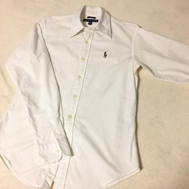 Ralph Lauren(ラルフローレン)のRALPH LAUREN 白シャツ classic fit レディースのトップス(シャツ/ブラウス(長袖/七分))の商品写真