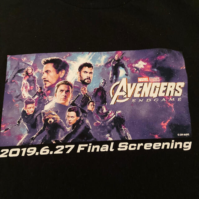 MARVEL(マーベル)の【未着用】AVENGERS アベンジャーズ　エンドゲーム　ファイル特典　Tシャツ エンタメ/ホビーのフィギュア(アメコミ)の商品写真