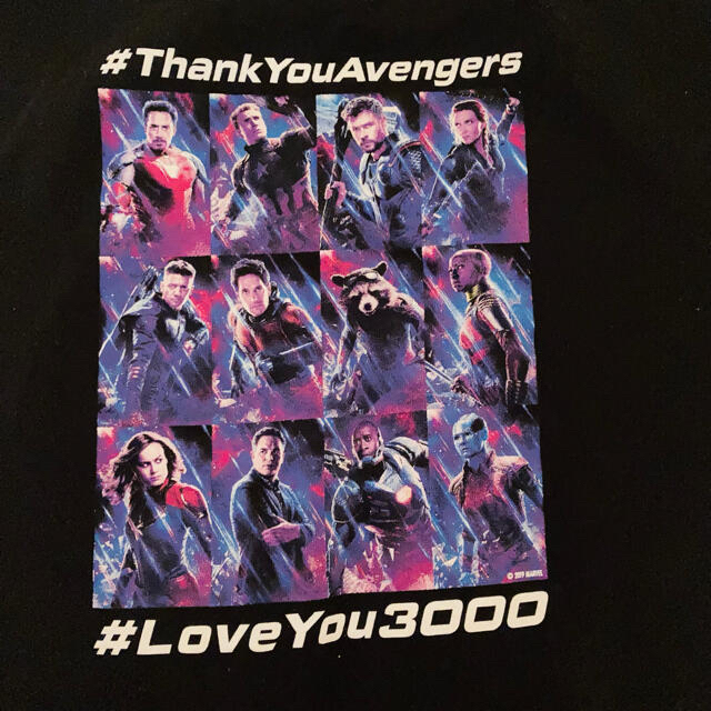 MARVEL(マーベル)の【未着用】AVENGERS アベンジャーズ　エンドゲーム　ファイル特典　Tシャツ エンタメ/ホビーのフィギュア(アメコミ)の商品写真