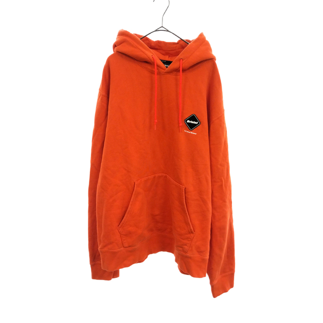 F.C.R.B./F.C.Real Bristol/FCRB エフシーアールビー/エフシーレアルブリストル 20AW LOGO PULLOVER SWEAT HOODIE ロゴパッチプルオーバースウェットパーカー オレンジ FCRB-202060