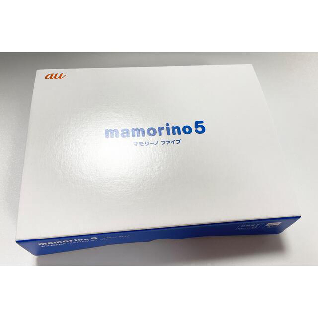 au(エーユー)のmamorino5 マモリーノ5  美品 スマホ/家電/カメラのスマートフォン/携帯電話(携帯電話本体)の商品写真