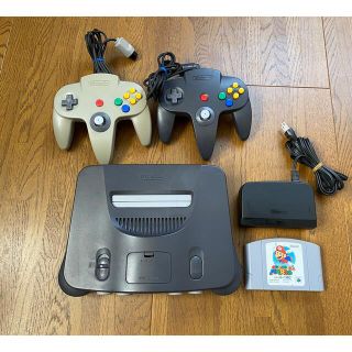 ニンテンドウ64(NINTENDO 64)のニンテンドー64本体＋拡張パック＋スーパーマリオ64(家庭用ゲーム機本体)