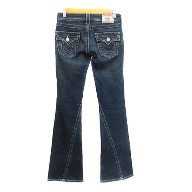 True Religion(トゥルーレリジョン)のトゥルーレリジョン デニムパンツ ジーンズ フレア ダメージ加工 24 紺 レディースのパンツ(デニム/ジーンズ)の商品写真