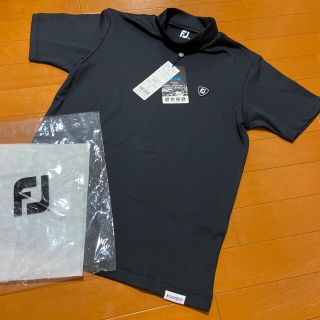 フットジョイ(FootJoy)のフットジョイ クーリングモックネック半袖シャツ FOOTJOY ブラックMサイズ(ウエア)