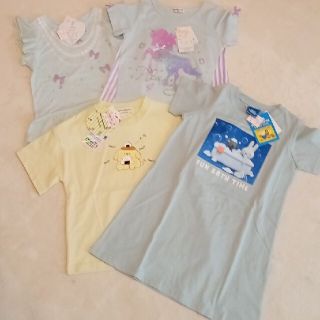 シマムラ(しまむら)の女の子 新品夏物半袖 まとめ売り4点セット 110size(Tシャツ/カットソー)