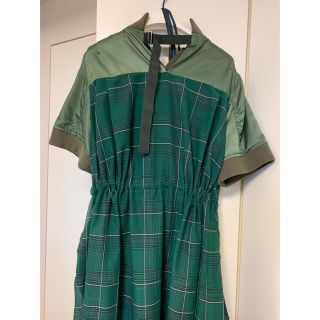 sacai - ご専用 サカイsacai 2022新作ワンピース グリーン新品未使用