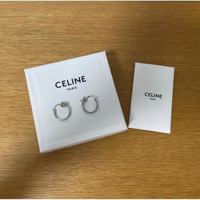 大流行中! ノット CELINE - celine スモール ピアス フープ ピアス(両