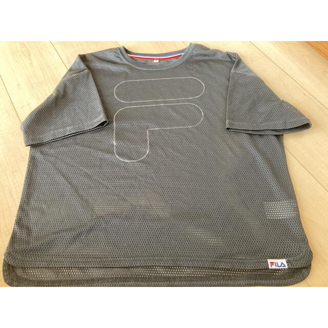 FILA(フィラ)のFIRA 黒Tシャツ　メッシュ　Mサイズ レディースのトップス(Tシャツ(半袖/袖なし))の商品写真